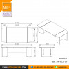 MT/2EXCF2412 โตีะประชุม 6 ที่นั่ง