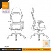 MT/M9A เก้าอี้ทำงาน เก้าอี้สำนักงานเพื่อสุขภาพ พนักพิงผ้าตาข่าย MESH มี Lumbar Support ขาอลูมิเนียม MOTECH