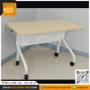 KCC/PFF-867-12060 โต๊ะพับอเนกประสงค์ โต๊ะประชุมพับได้ มีล้อเลื่อน ขนาด 150x60 ซม. ท็อปเมลามีน 25 มม. 