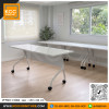 KCC/PFF-867-15060 โต๊ะพับอเนกประสงค์ โต๊ะประชุมพับได้ มีล้อเลื่อน ขนาด 150x60 ซม. ท็อปเมลามีน 25 มม. 