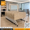 KCC/PFF-867-15060 โต๊ะพับอเนกประสงค์ โต๊ะประชุมพับได้ มีล้อเลื่อน ขนาด 150x60 ซม. ท็อปเมลามีน 25 มม. 