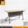 KCC/PFF-867-15060 โต๊ะพับอเนกประสงค์ โต๊ะประชุมพับได้ มีล้อเลื่อน ขนาด 150x60 ซม. ท็อปเมลามีน 25 มม. 