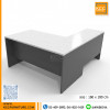 KCC/PFF-GB160180 โต๊ะทำงานตัวแอล L-Shape ขนาด 150x180 ซม. ผิวเมลามีน พร้อมตู้ 2 ลิ้นชัก