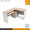 KCC/PFF-GD120150-L โต๊ะทำงานตัวแอล L-Shape ขนาด 120x150 ซม. ผิวเมลามีน พร้อมตู้ลิ้นชักล้อเลื่อน