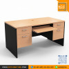 KCC/PFF1522-C โต๊ะทำงาน โต๊ะคอม ลิ้นชักสองข้าง พร้อมรางวางคีย์บอร์ด KCC