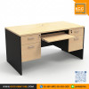 KCC/PFF1522-C โต๊ะทำงาน โต๊ะคอม ลิ้นชักสองข้าง พร้อมรางวางคีย์บอร์ด KCC