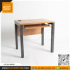KCC/PFF20-8060C โต๊ะทำงาน โต๊ะคอมพิวเตอร์ ขาเหล็กพ่นสี ท็อปเมลามีนหนา 25 มม. KCC ขนาด 80 x 60  cm