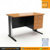 KCC/PFF6-12060 โต๊ะทำงาน โต๊ะขาเหล็ก ขนาด 120x60 ซม. พร้อมลิ้นชักและช่องร้อยสายไฟ KCC
