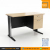 KCC/PFF6-12060 โต๊ะทำงาน โต๊ะขาเหล็ก ขนาด 120x60 ซม. พร้อมลิ้นชักและช่องร้อยสายไฟ KCC