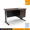 KCC/PFF6-12060 โต๊ะทำงาน โต๊ะขาเหล็ก ขนาด 120x60 ซม. พร้อมลิ้นชักและช่องร้อยสายไฟ KCC