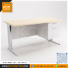 KCC/PFF6-15080 โต๊ะทำงาน โต๊ะขาเหล็ก 2ลิ้นชัก. ขนาด 150 x 80