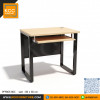 KCC/PFF865-80C โต๊ะคอมพิวเตอร์ โต๊ะทำงานขาเหล็ก ขนาด 80 ซม. ถาดคีย์บอร์ดรางลูกปืน 