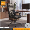 TY/E2A เก้าอี้ผู้บริหาร เก้าอี้ทำงานพนักพิงสูง Lumbar Support หุ้มหนัง PU ขาอลูมิเนียม TAIYO