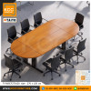 TY/WSCF270120 โต๊ะประชุม 8-10 ที่นั่ง ขนาด 270x120 ซม. ขาเหล็กเปิดร้อยสายไฟได้ ท็อปเมลามีน TAIYO