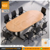 TY/WSCF270120 โต๊ะประชุม 8-10 ที่นั่ง ขนาด 270x120 ซม. ขาเหล็กเปิดร้อยสายไฟได้ ท็อปเมลามีน TAIYO