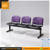 KCC/DT-064-3S เก้าอี้แถว 3 ที่นั่ง ชนิดหุ้มเบาะหนัง ขาพ่นสี