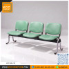 KCC/KCC-064-3S เก้าอี้แถว 3ที่นั่ง ชนิดหุ้มเบาะหนัง ขาชุบโครเมียม