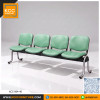 KCC/KCC-064-4S เก้าอี้แถว 4 ที่นั่ง ชนิดหุ้มเบาะหนัง ขาชุบโครเมียม