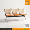 KCC/VC-835-3S เก้าอี้แถว เก้าอี้พักคอย 3 ที่นั่ง ชนิดหุ้มเบาะหนัง KCC