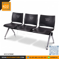 KCC/VC908C-3S เก้าอี้แถว 3 ที่นั่ง พลาสติก PP ขาชุบโครเมียม KCC KCC/VC908C-3S เก้าอี้แถว 3 ที่นั่ง พลาสติก PP ขาชุบโครเมียม KCC